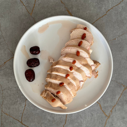Sous-Vide Herbal Chicken Breast with Ten Essence Decoction